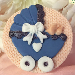 Katy Sue Sugar Buttons Pram Silicone Mould