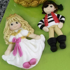 Katy Sue Sugar Buttons Princess Silicone Mould
