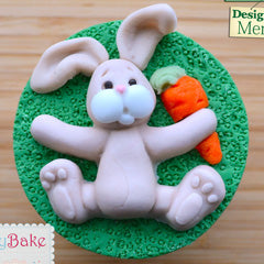 Katy Sue Sugar Buttons Easter Bunny Rabbit Silicone Mould