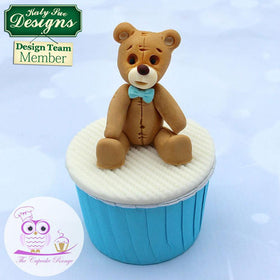 Katy Sue Sugar Buttons Stitched Teddy  Bear Silicone Mould