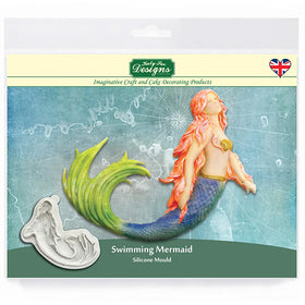 Katy Sue Swimming Mermaid Silicone Mould QFS