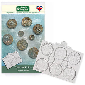 Katy Sue Treasure Coins Silicone Mould QFS