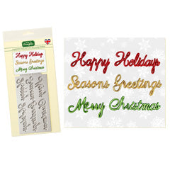 Katy Sue Word Perfect Christmas Holiday Set Silicone Mould