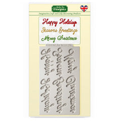 Katy Sue Word Perfect Christmas Holiday Set Silicone Mould