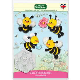 Katy Sue Zuzz and Friends Bees Silicone Mould