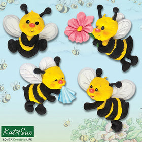 Katy Sue Zuzz and Friends Bees Silicone Mould