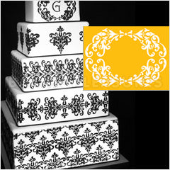 Lace Set Cake Stencil #1
