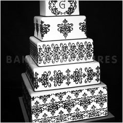 Lace Set Cake Stencil #2