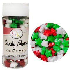 Large Christmas Stars Edible Candy Sprinkles 90g