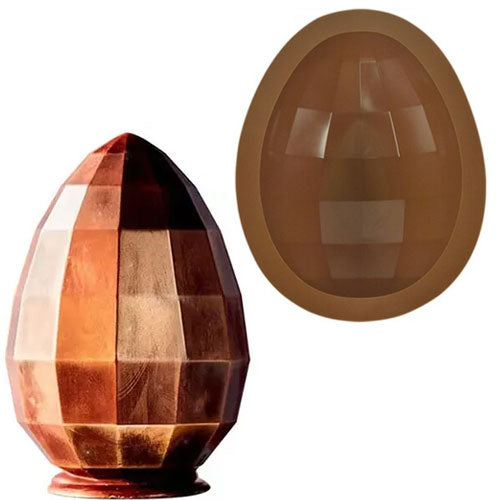 Large Facet Easter Egg Silicone Chocolate Mould