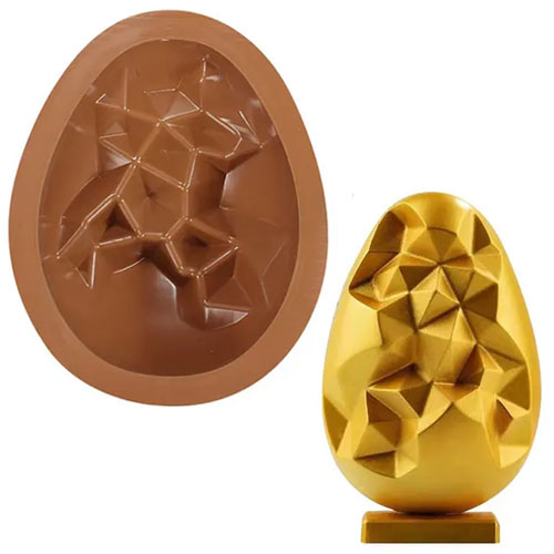 Large Geode Easter Egg Silicone Chocolate Mould