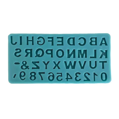 ALPHABET & NUMBERS SET SILICONE MOULD
