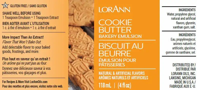 Lorann Baking Emulsion Cookie Butter 4oz