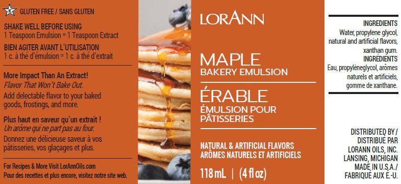 Lorann Baking Emulsion Maple 4oz