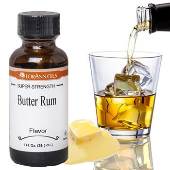 LorAnn  Oils Butter Rum Flavouring 1oz (8 dram)