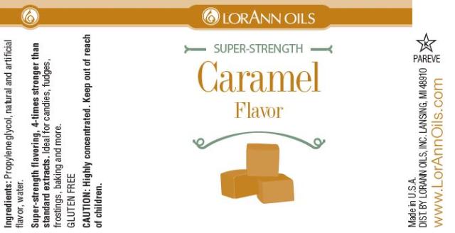 LorAnn Oils Caramel Flavouring 1oz (8 dram)