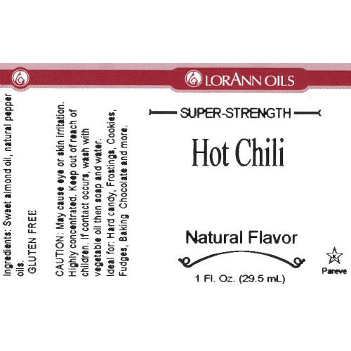 LorAnn Oils Hot Chilli Natural Flavouring 1oz (8 dram)