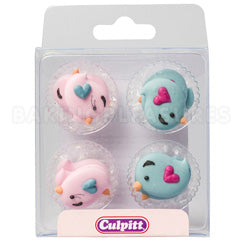 Love Birds Cupcake Toppers 10pcs