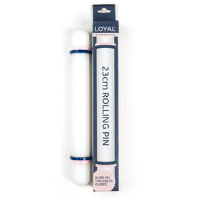 Loyal Rolling Pin with Guides 23cm