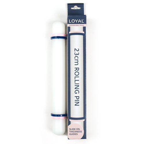 Loyal Rolling Pin with Guides 23cm