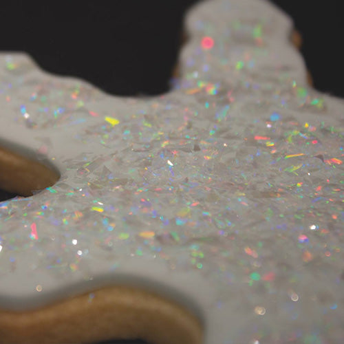 Magic Sparkles Edible Glitter Flakes Crystal White 2g