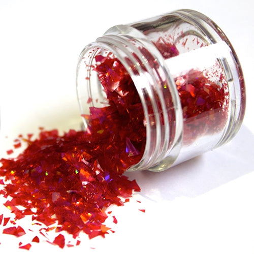 Magic Sparkles Edible Glitter Flakes Garnet Red 2g