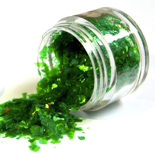 Magic Sparkles Edible Glitter Flakes Green 2g