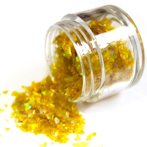 Magic Sparkles Edible Glitter Flakes Yellow 2g