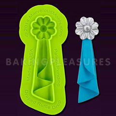 Marvelous Molds Draped Ruffle Drop Mould