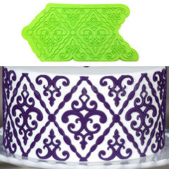 Marvelous Molds Filigree Damask Silicone Onlay