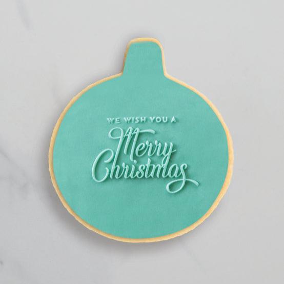 Cookie Embosser Stamp We Wish You a Merry Christmas