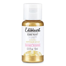 Sweet Sticks Edible Art Paint METALLIC ANTIQUE GOLD 15ml