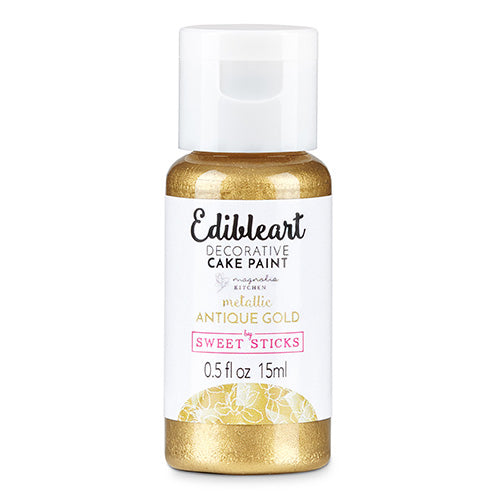 Sweet Sticks Edible Art Paint METALLIC ANTIQUE GOLD 15ml
