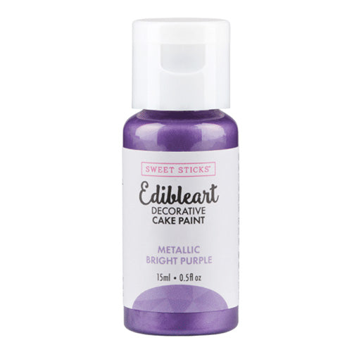 Sweet Sticks Edible Art Paint METALLIC BRIGHT PURPLE 15ml