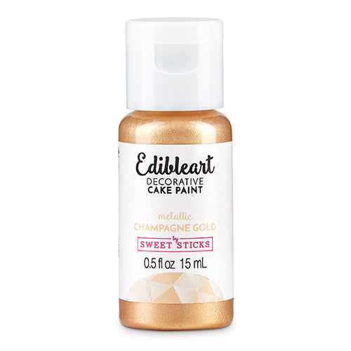 Sweet Sticks Edible Art Paint METALLIC CHAMPAGNE GOLD 15ml