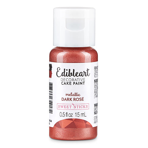 Sweet Sticks Edible Art Paint METALLIC DARK ROSE 15ml