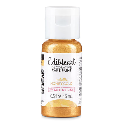 Sweet Sticks Edible Art Paint METALLIC HONEY GOLD 15ml