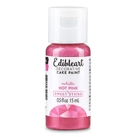 Sweet Sticks Edible Art Paint METALLIC HOT PINK 15ml