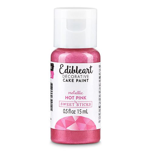 Sweet Sticks Edible Art Paint METALLIC HOT PINK 15ml