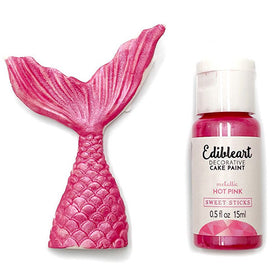 Sweet Sticks Edible Art Paint METALLIC HOT PINK 15ml