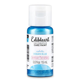 Sweet Sticks Edible Art Paint METALLIC OCEAN BLUE 15ml