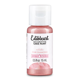 Sweet Sticks Edible Art Paint METALLIC PINK DIAMOND 15ml