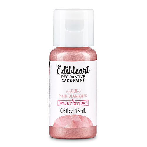 Sweet Sticks Edible Art Paint METALLIC PINK DIAMOND 15ml