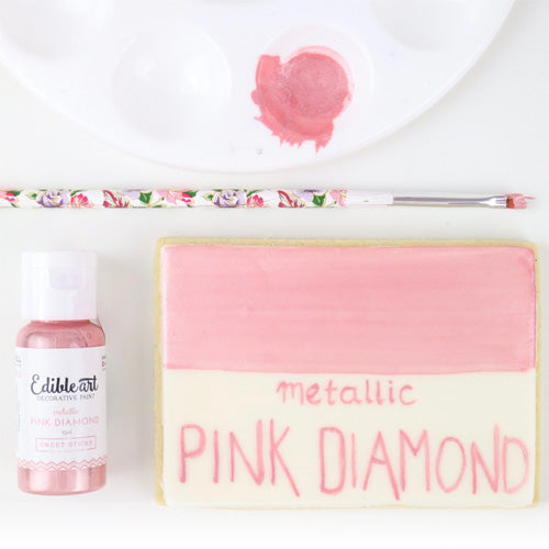 Sweet Sticks Edible Art Paint METALLIC PINK DIAMOND 15ml