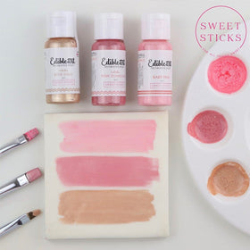 Sweet Sticks Edible Art Paint METALLIC PINK DIAMOND 15ml