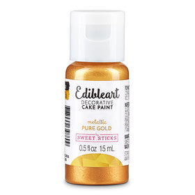 Sweet Sticks Edible Art Paint METALLIC PURE GOLD 15ml