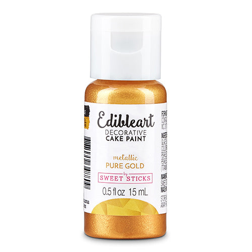 Sweet Sticks Edible Art Paint METALLIC PURE GOLD 15ml