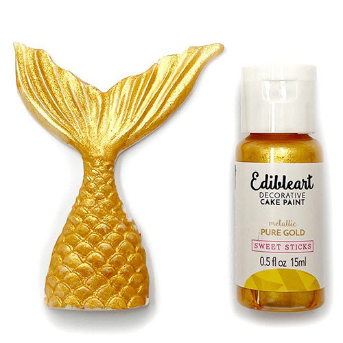 Sweet Sticks Edible Art Paint METALLIC PURE GOLD 15ml