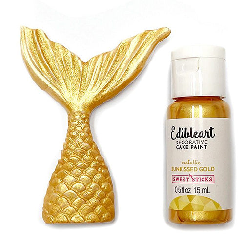 Sweet Sticks Edible Art Paint METALLIC SUNKISSED GOLD 15ml