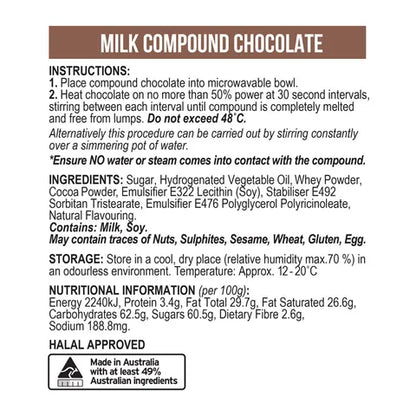 Milk Compound Chocolate Buttons 500g